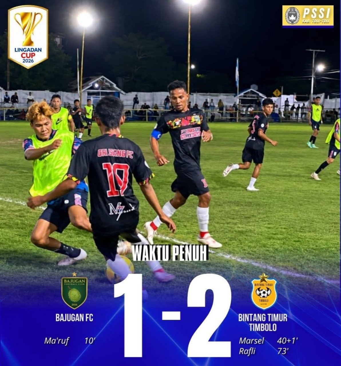 Gol Spektakuler Rafli Antar Bintang Timur FC Timbolo ke Semifinal Lingadan Cup 2026
