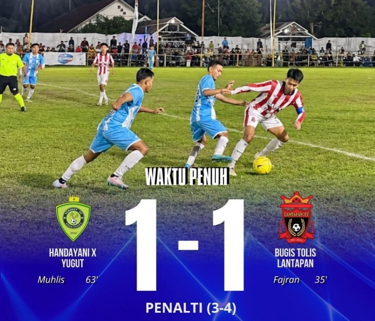 Drama 90 Menit dan Adu Penalti! Bugis Tolis FC Rebut Tiket Terakhir Semifinal Lingadan Cup 2026