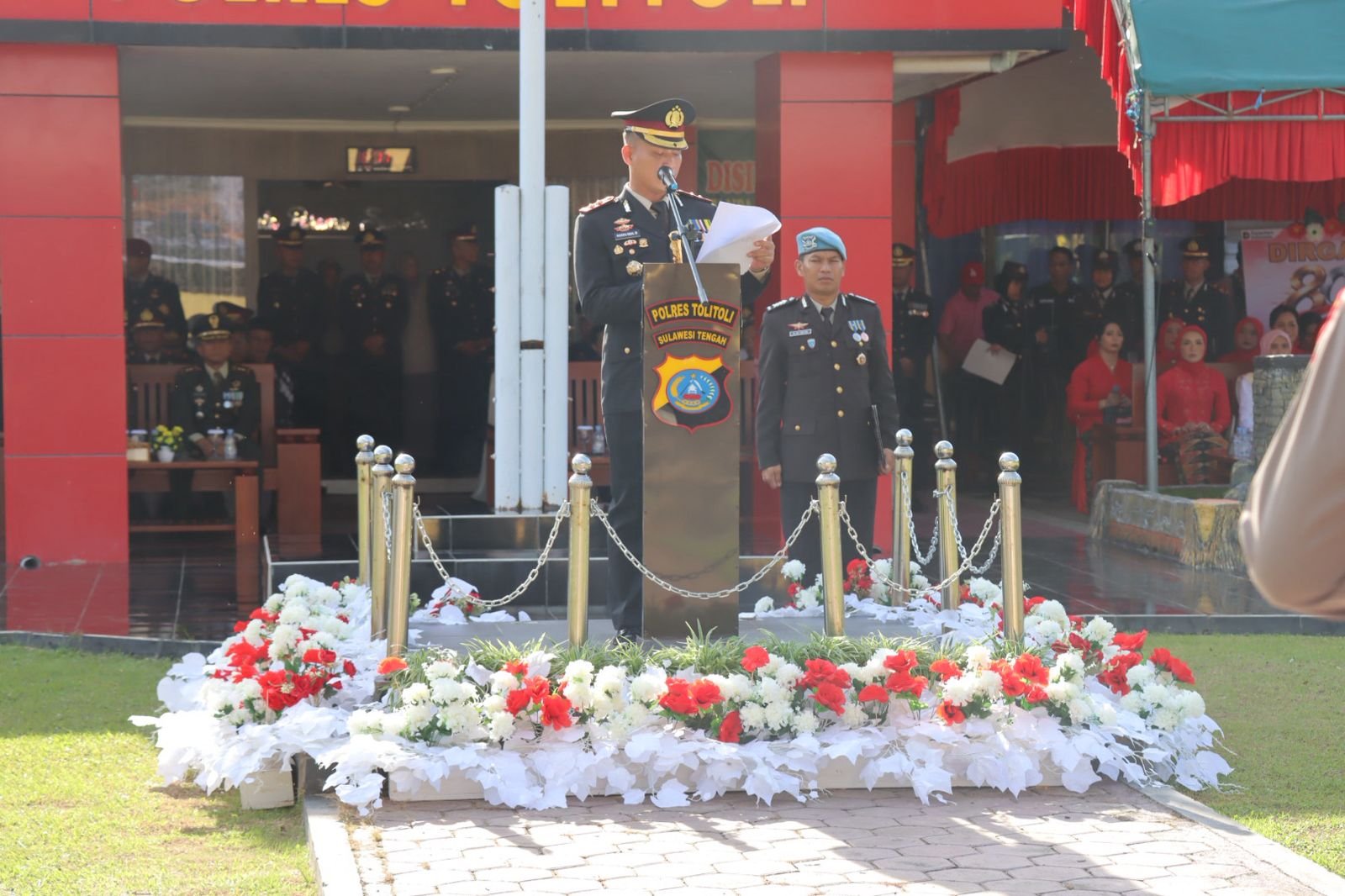 Kapolres Tolitoli Tegaskan Polri Harus Jaga Kepercayaan Rakyat pada Peringatan Hari Bhayangkara ke-80